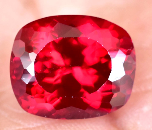Cuscino rubino rosso sangue - rubino,