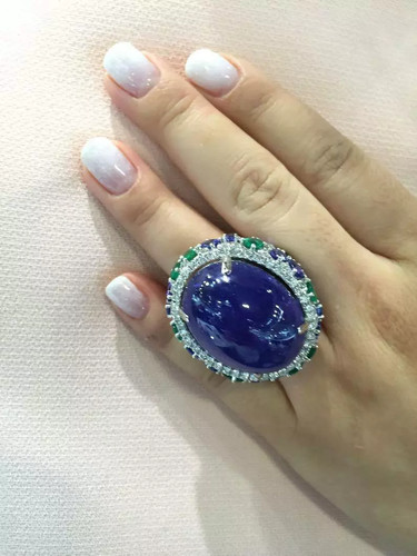Anello tanzanite gigante - anello,